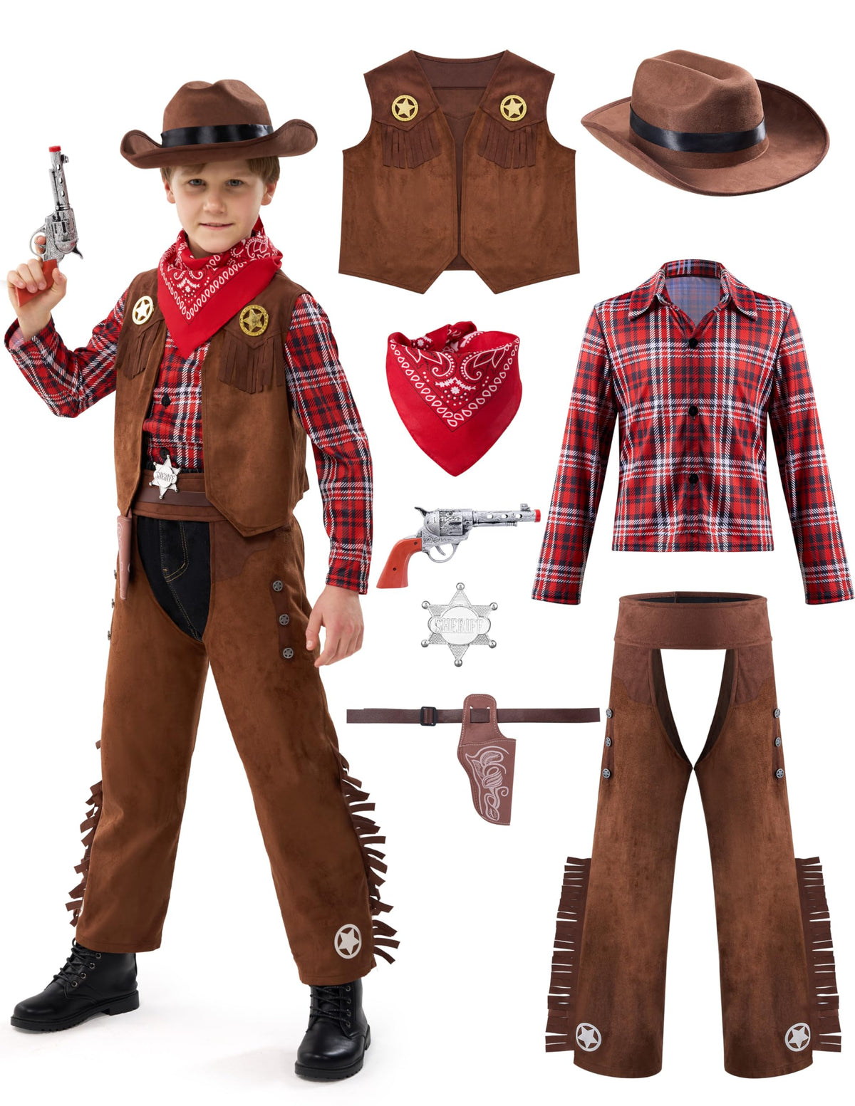 Spooktacular Creations cowboy hat completes an authentic western look for kids.