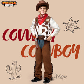 Spooktacular Creations cowboy vest with comfortable stretch fabric