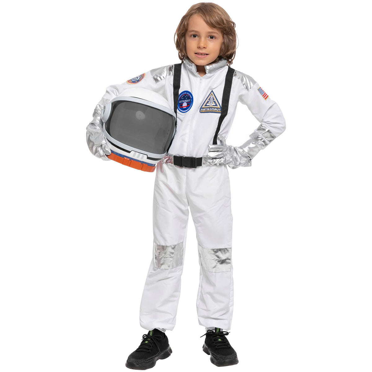 Movable visor astronaut helmet from Spooktacular Creations for interactive space play