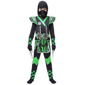 Spooktacular Creations Green Ninja armour adds authentic ninja flair