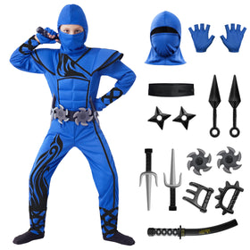 Spooktacular Creations ninja jumpsuit hood for kids, complete Halloween costume.