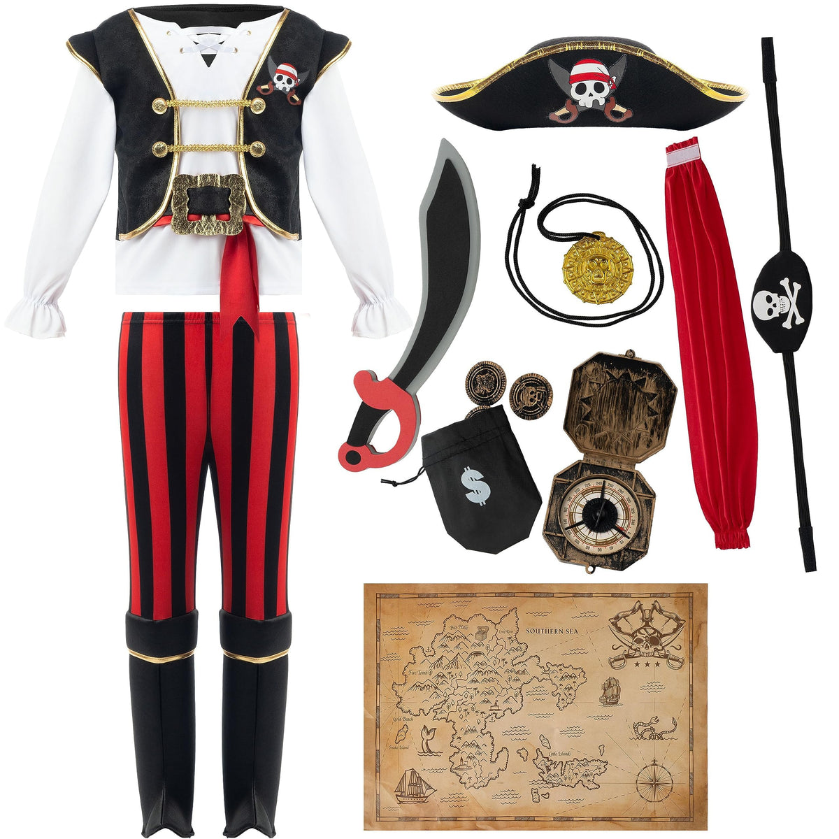 Spooktacular Creations pirate belt adds authentic detail to kid costumes.