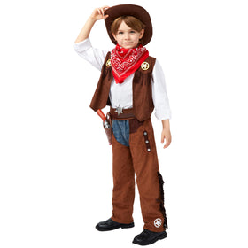 Spooktacular Creations red bandana accessory enhances cowboy outfit