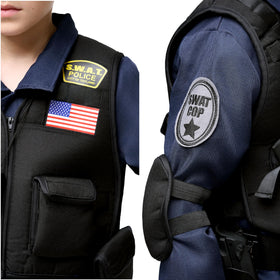 Spooktacular Creations SWAT walkie-talkie accessory enhances pretend police communication.