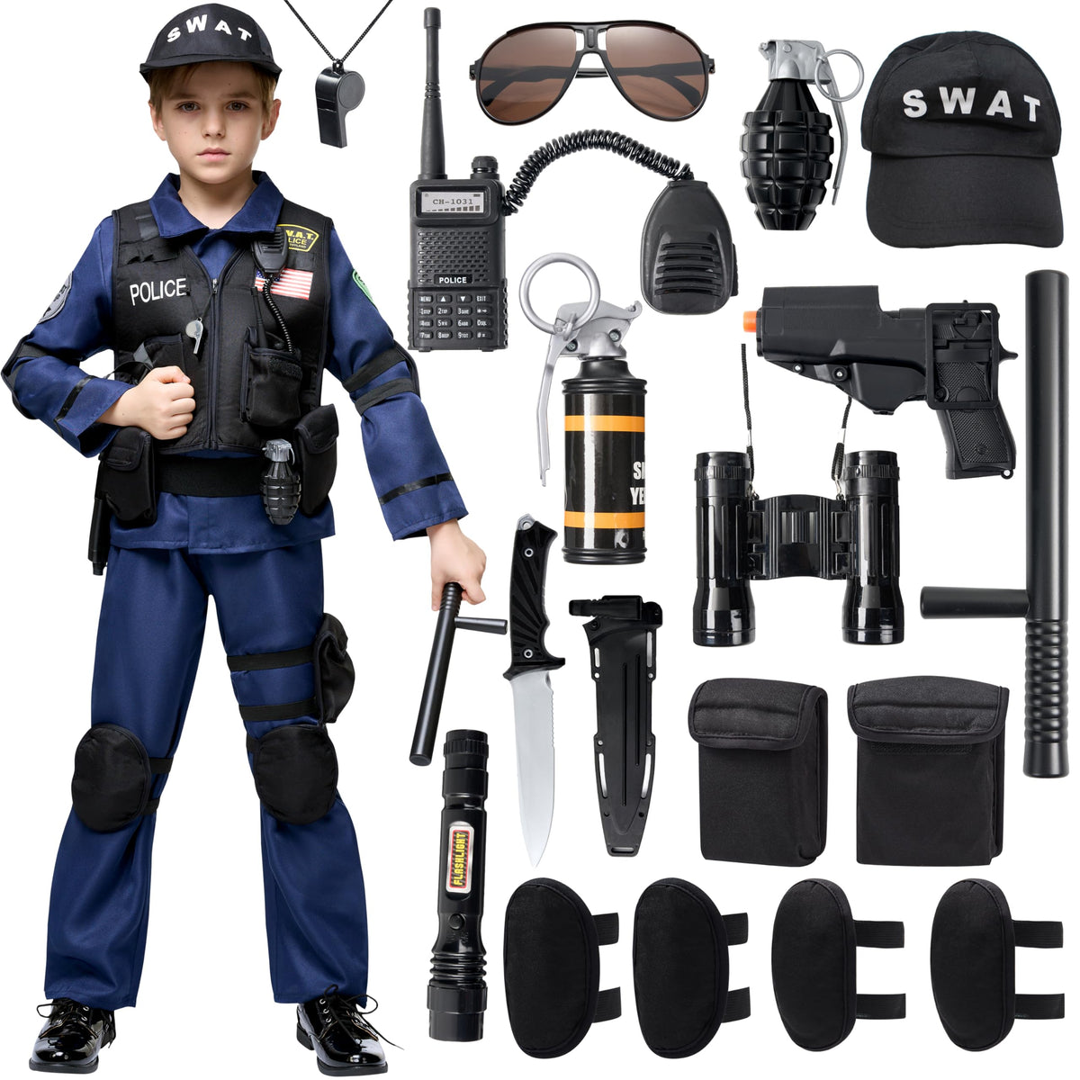 Spooktacular Creations SWAT vest for kids, adds authentic look