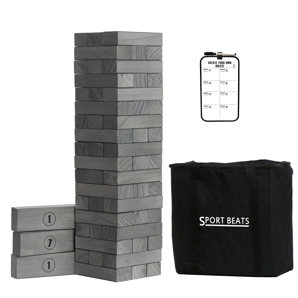 SPORT BEATS outdoor-tower-blocks ready for quick backyard setup