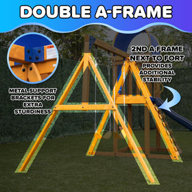 Sportspower Amelia Galaxy two-person LED saucer swing enables shared play.