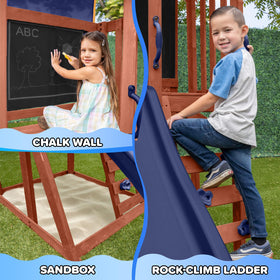Sportspower Applewood cedar sling swing with adjustable ropes for growing kids