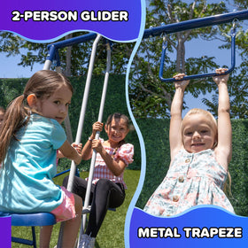 Sportspower Arcadia Star Burst trapeze bar for climbing and swinging drills.