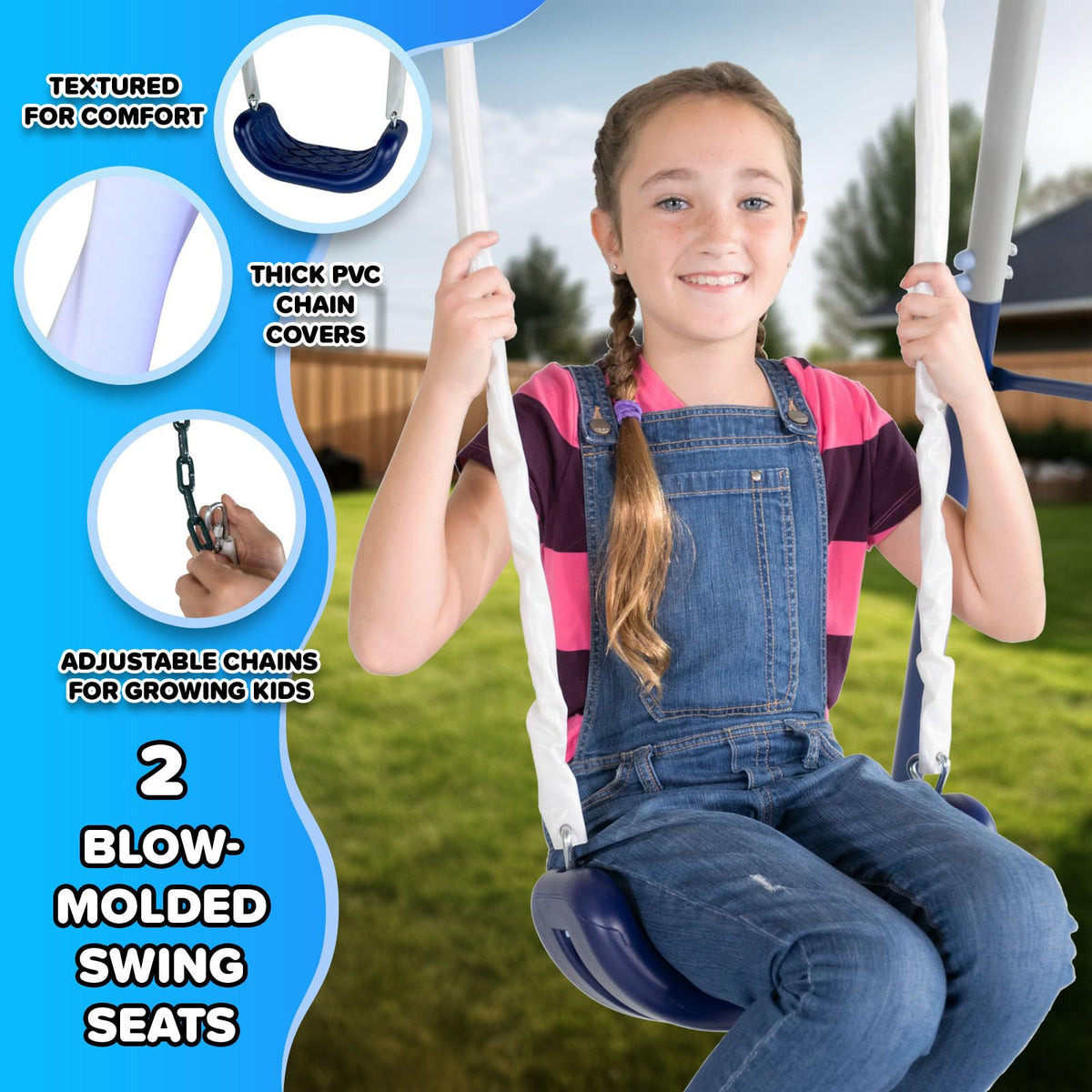 Sportspower Arcadia Star Burst two-person glider enabling shared backyard fun.