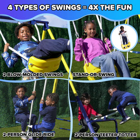 Sportspower Royal Fun set features a 5 ft slide for ages 3 to 8 outdoor fun