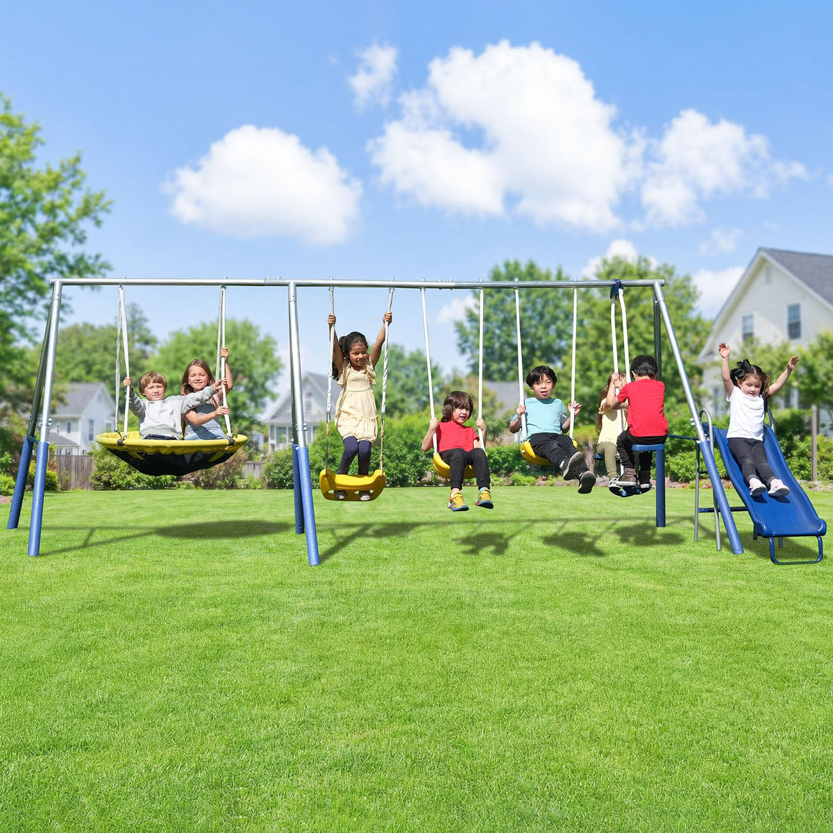 Sportspower Swing and Play 5ft slide for smooth backyard thrills
