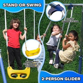 Sportspower Swing and Play 38-inch saucer keeps kids safely inside