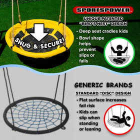 Sportspower Taylor standing swing delivering active play and easy mounting.