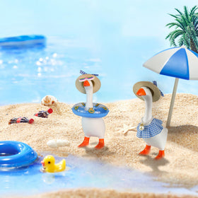 SPRFAIRY mini desk goose sunglasses set for sunny desk setups.