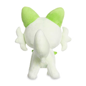 Sprigatito plush 7.9 inch size shown for desk or shelf display.