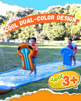 Reinforced seams on Spring Water bodyboard resist wear during play.