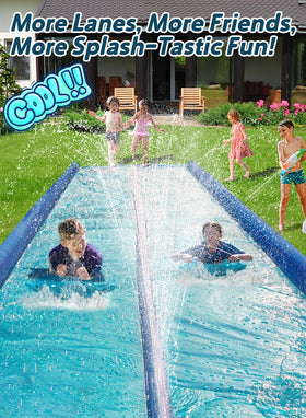 Spring Water extra-wide design supports kids and adults together