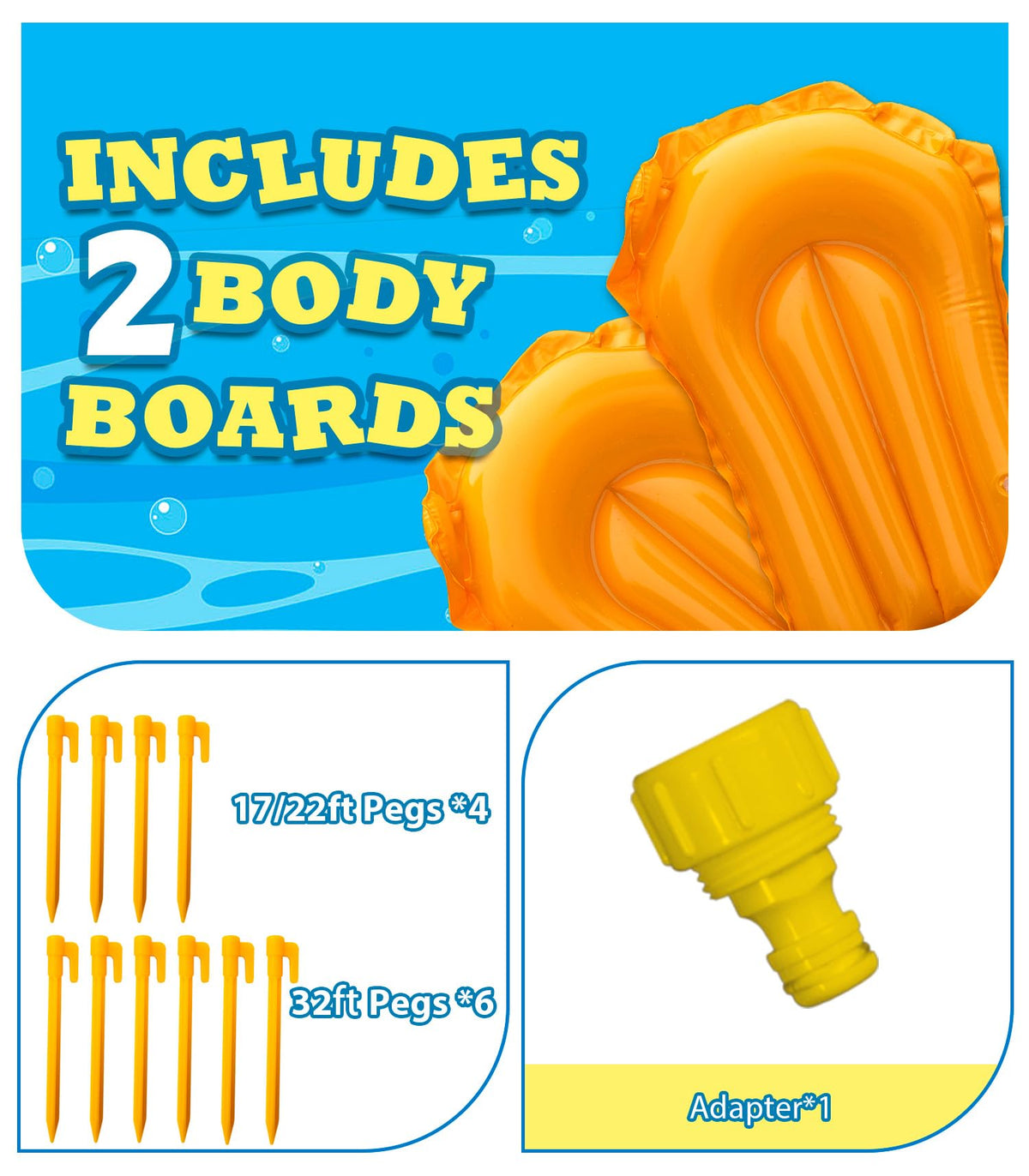Spring Water foldable storage for off-season compactness