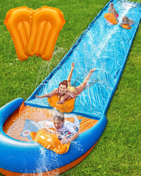 Spring Water Slip and Water Slide 22ft ready for a family backyard splash.