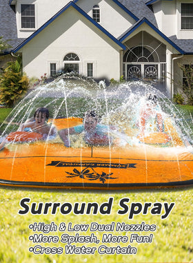 Spring Water includes two inflatable bodyboards for added ride options