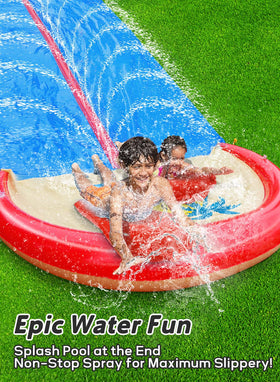 Spring Water 32ft long slide for bigger backyard thrills