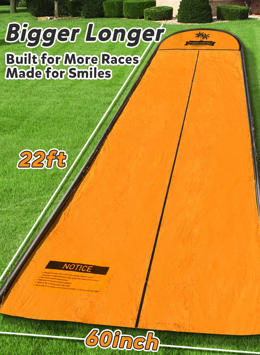 Spring Water dual-lane slide ready for race time