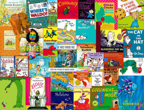 Springbok Childhood Stories puzzle cover collection for nostalgic family nights.