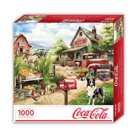 Springbok Coca-Cola Countryside Market friendly farm animals add charm for relaxing puzzle