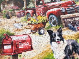 Springbok Coca-Cola Countryside Market sweeping pastel palette for display worthy scenes