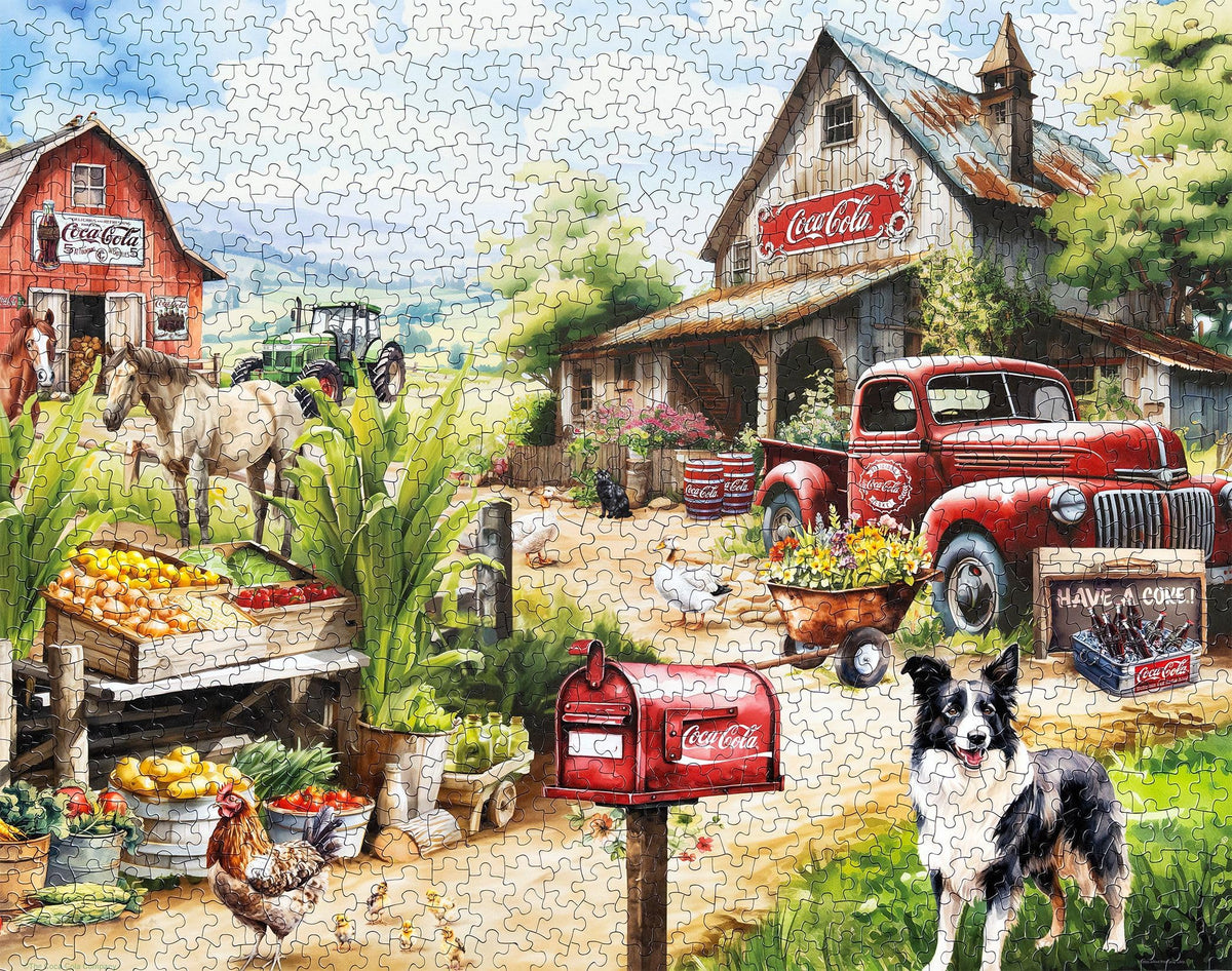 Springbok Coca-Cola Countryside Market produce stands showcase colorful bounty for puzzle joy