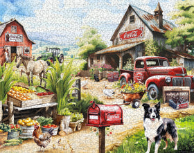 Springbok Coca-Cola Countryside Market produce stands showcase colorful bounty for puzzle joy