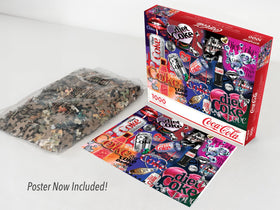 Springbok Diet Coke Bling bold typography to boost focus during completion