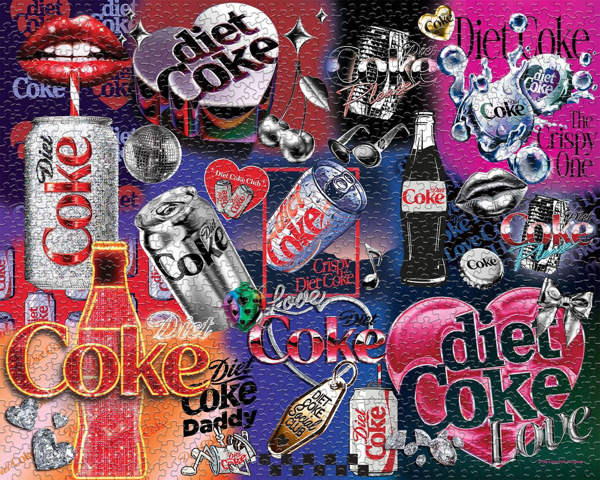 Springbok Diet Coke Bling USA-made puzzle uses eco-friendly materials and lasting joy