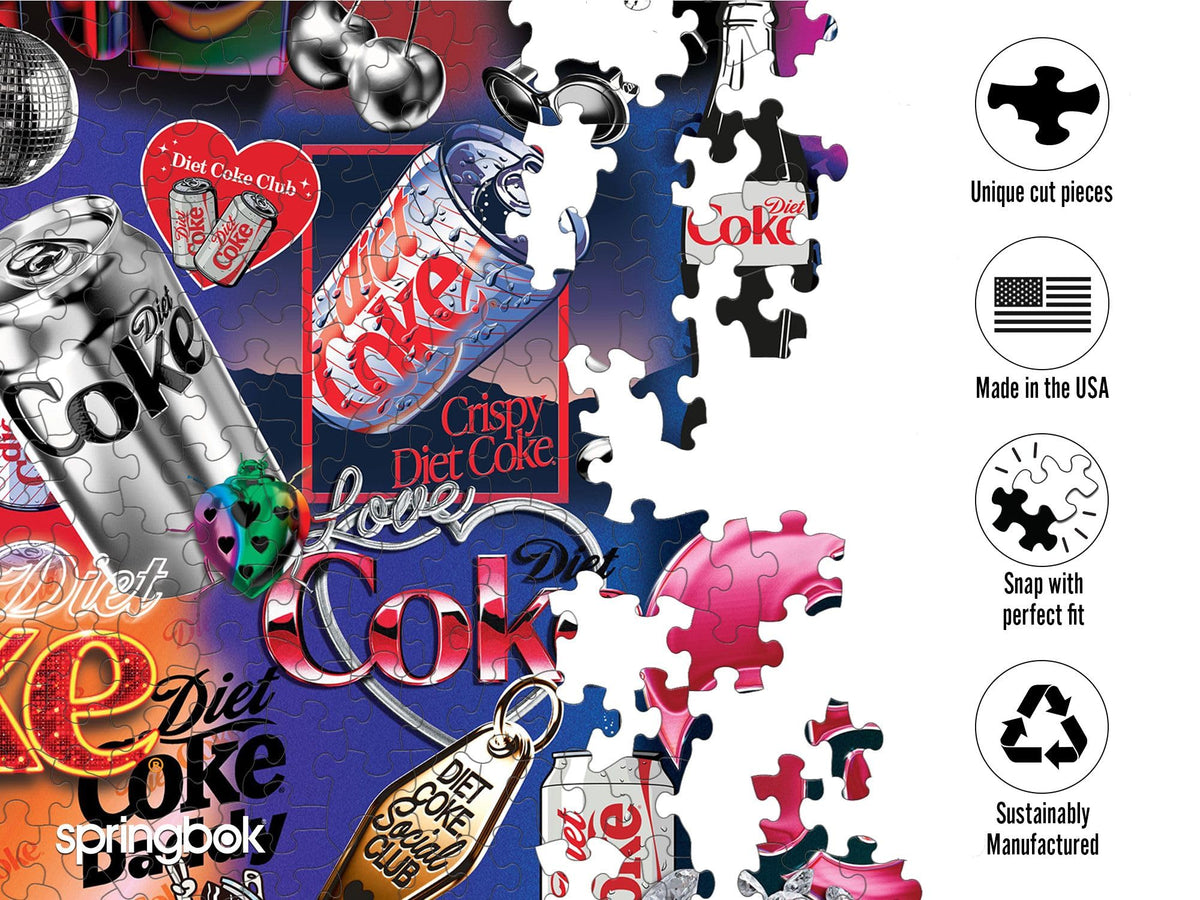 Springbok Diet Coke Bling pop-art imagery enhances final display-worthy art