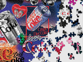 Springbok Diet Coke Bling unique-cut pieces deliver a satisfying, unmatched puzzle experience