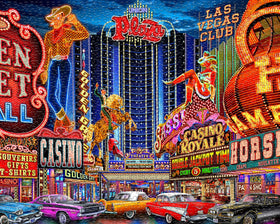 Springbok Viva Las Vegas puzzle eco-friendly materials support sustainable puzzling.