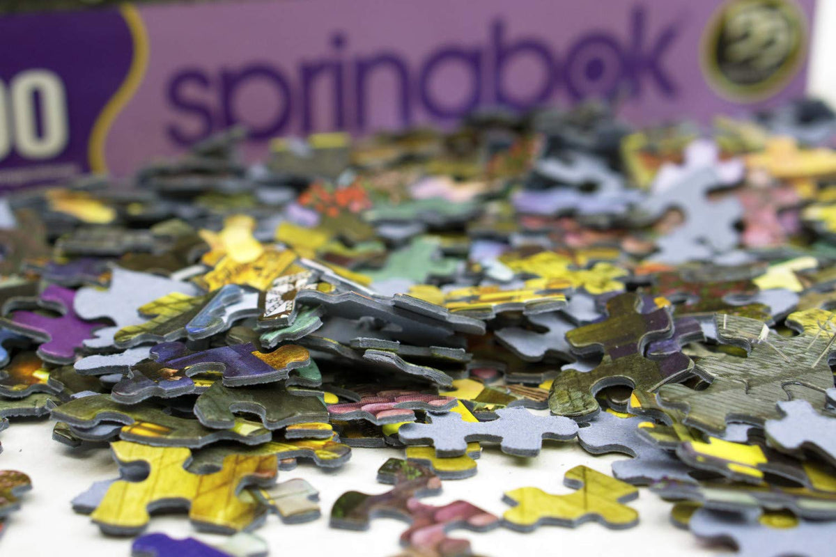 Springbok Gamer's Trove table setup for family night