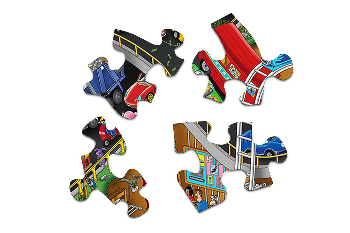 Springbok Getting Away thick puzzle pieces ensure a satisfying, durable build