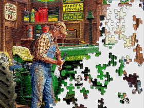 Springbok Grandpa's Garage is made in the USA on recycled board with soy inks.