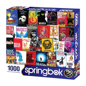 Springbok It's Showtime precision-cut pieces — thicker, snug fit for frustration-free puzzling.