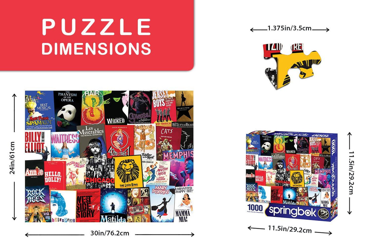 Springbok It's Showtime artwork — vivid colors energize the puzzle experience.