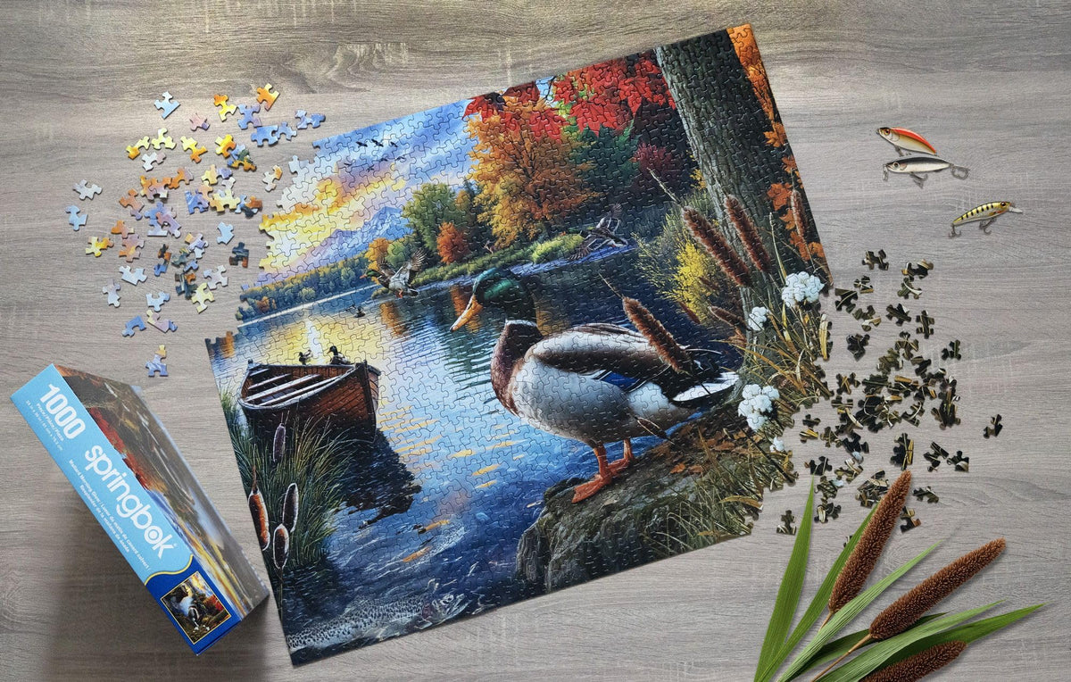 Springbok Mallard Morning Glow forest reflections evoke calm during evenings