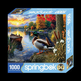 Springbok Mallard Morning Glow lake scene invites focused, immersive play