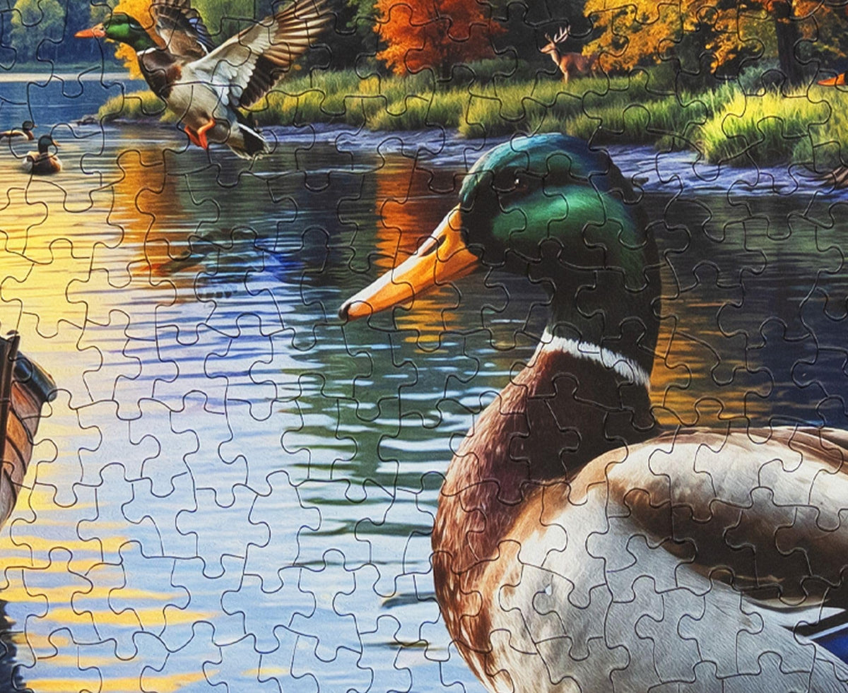 Springbok Mallard Morning Glow sunrise hues energize your puzzle ritual