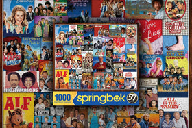 Springbok family puzzle night idea showing collaborative solving