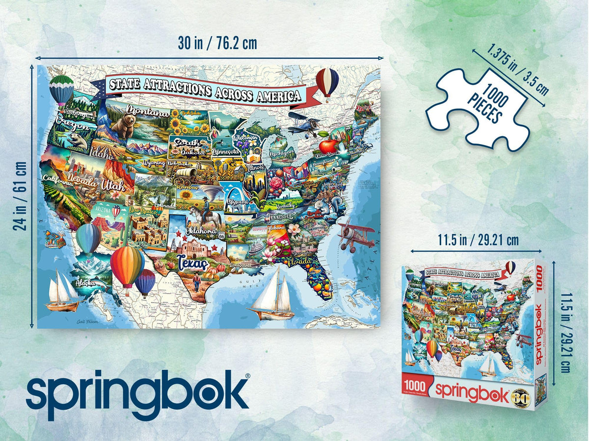 Springbok New York City scene puzzle, captures iconic energy for shelves.