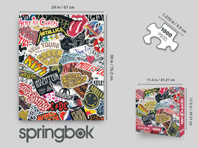Springbok Rock Roll puzzle poster included to guide solving and inspire collaboration.