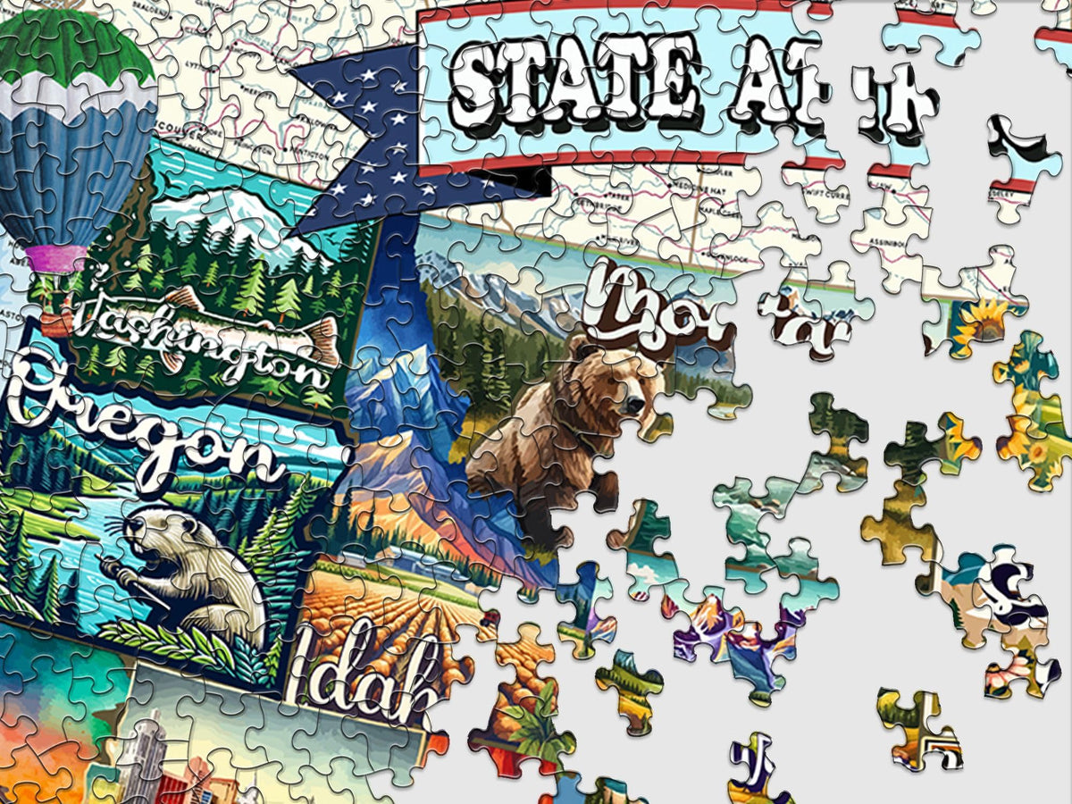 Springbok Texas rodeo scene puzzle, engaging challenge for experienced puzzlers.