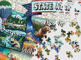 Springbok Texas rodeo scene puzzle, engaging challenge for experienced puzzlers.